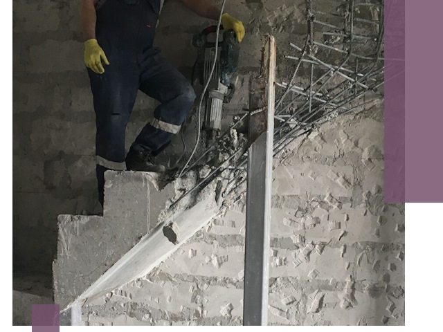 Демонтаж металлических и бетонных лестниц в Нижнеудинске