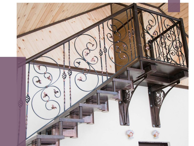 Кованые лестницы в Нижнеудинске от 79334 руб. под ключ