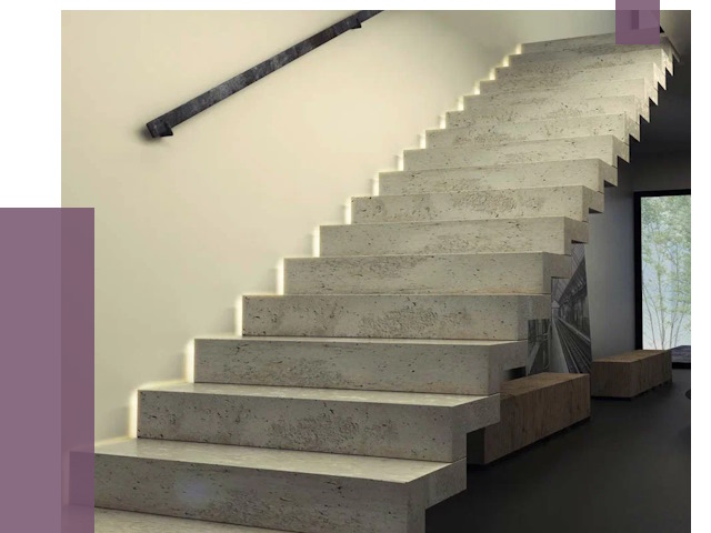 Облицовка бетонных лестниц в Нижнеудинске от 4577 руб/м2