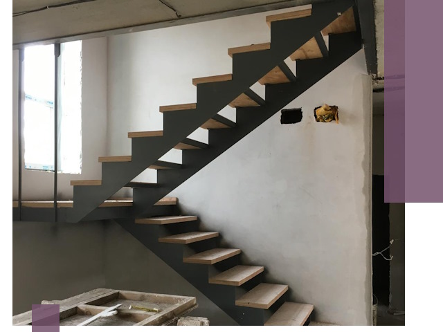 Изготовление лестниц на металлокаркасе в Нижнеудинске от производителя