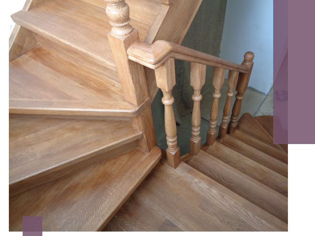 Дубовые лестницы под ключ в Нижнеудинске: изготовление и монтаж