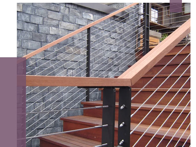 Тросовые перила под ключ в Нижнеудинске от 7730 руб.