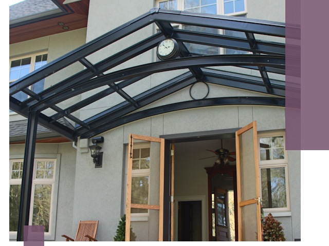 Изготовление и монтаж навесов и козырьков в Нижнеудинске