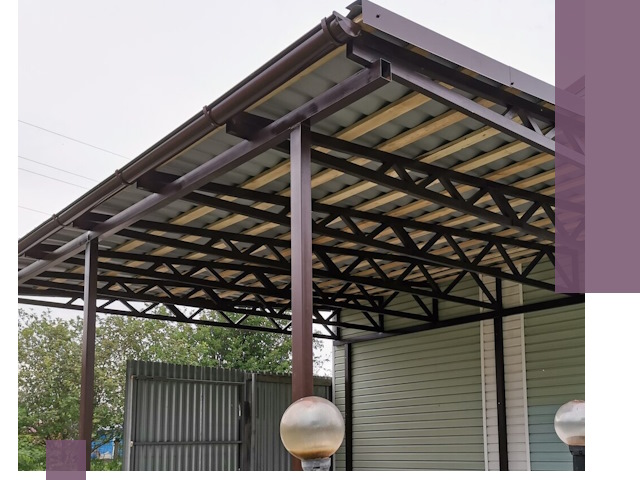 Навесы под ключ в Нижнеудинске: изготовление, монтаж и гарантия