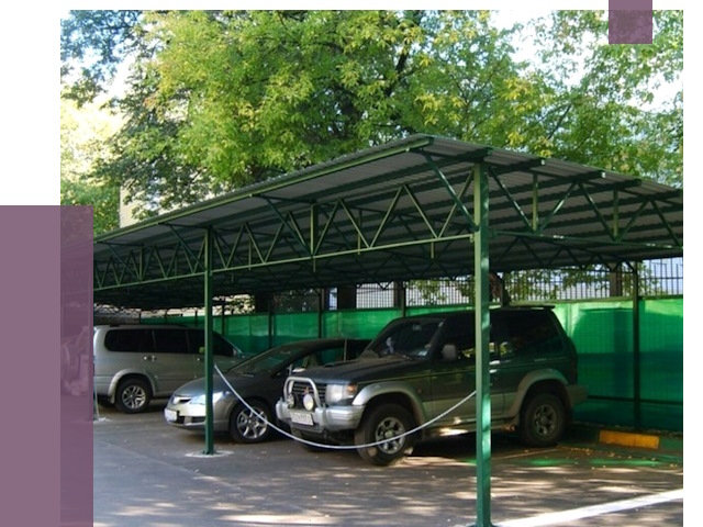 Навесы для парковки в Нижнеудинске от 79842 руб. заказать | ПРОЛЁТ-Нжк