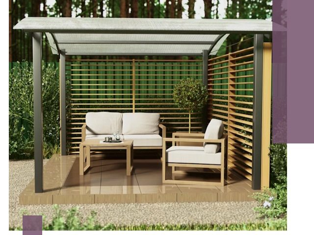 Навесы для дачи в Нижнеудинске: изготовление, монтаж и демонтаж