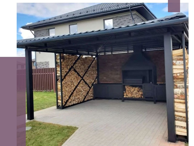 Навесы для барбекю в Нижнеудинске от 12663 руб. под ключ | ПРОЛЁТ-Нжк