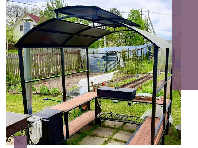 Навесы для барбекю в Нижнеудинске: изготовление, монтаж и демонтаж