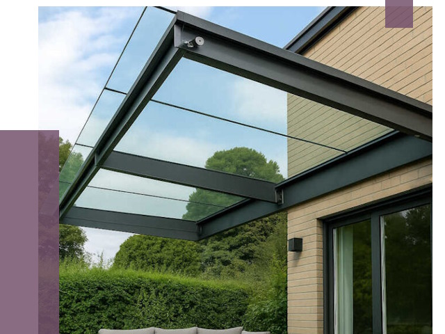 Стеклянные навесы и козырьки в Нижнеудинске от 12205 руб.