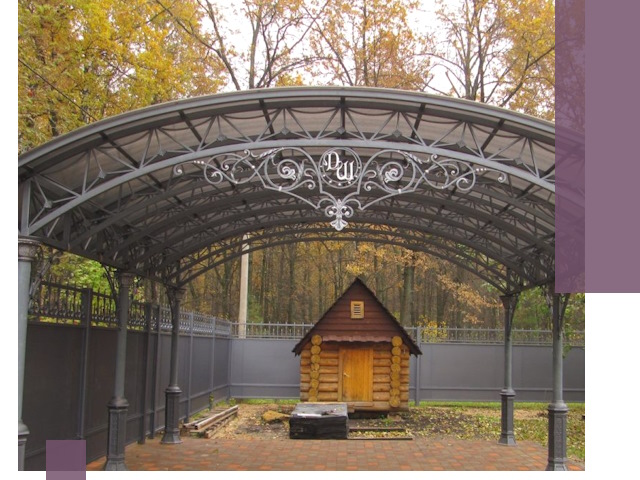 Кованые навесы премиум-класса под заказ в Нижнеудинске