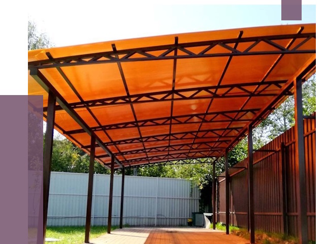 Односкатные навесы под ключ в Нижнеудинске от 13070 руб. 