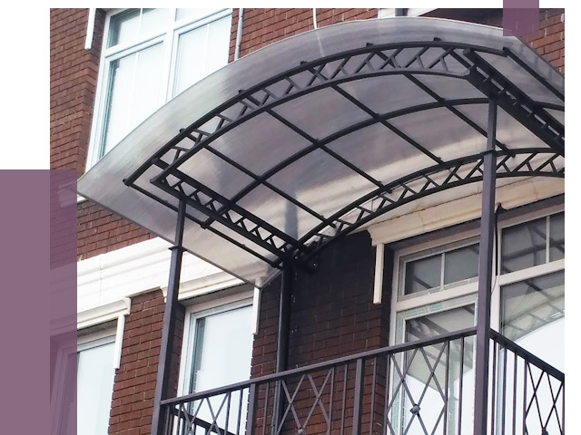 Козырьки над балконом в Нижнеудинске от 8594 руб.  | ПРОЛЁТ-Нжк