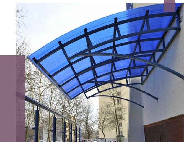 Козырьки из поликарбоната в Нижнеудинске от 4272 руб. под ключ | ПРОЛЁТ-Нжк