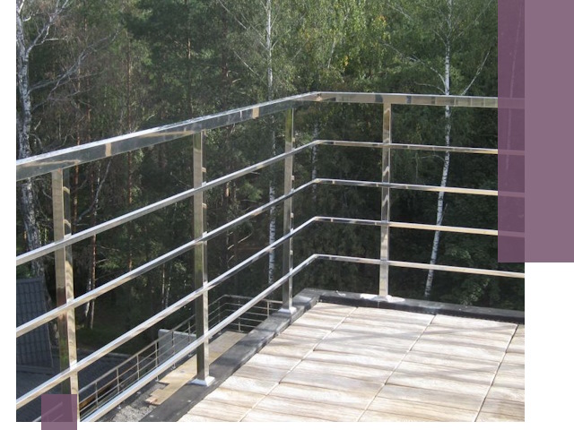 Парапеты из нержавеющей стали в Нижнеудинске — изготовление и монтаж