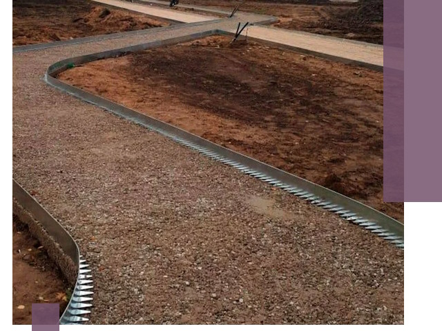 Металлические бордюры под ключ в Нижнеудинске — изготовление и монтаж