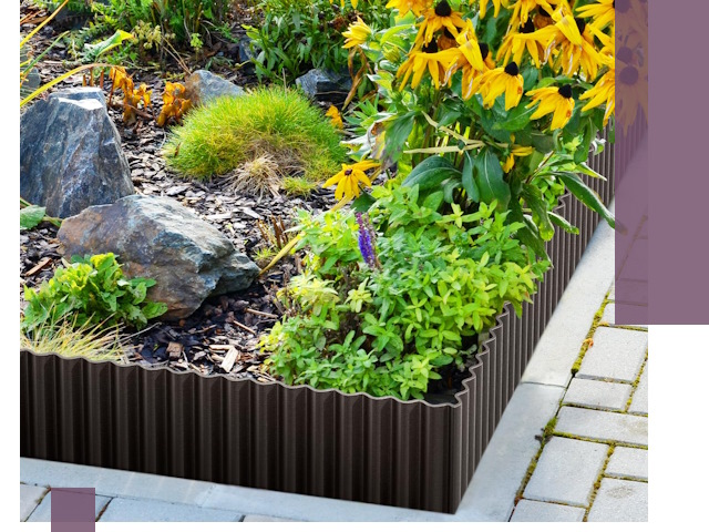 Металлические бордюры для клумб в Нижнеудинске — производство и монтаж