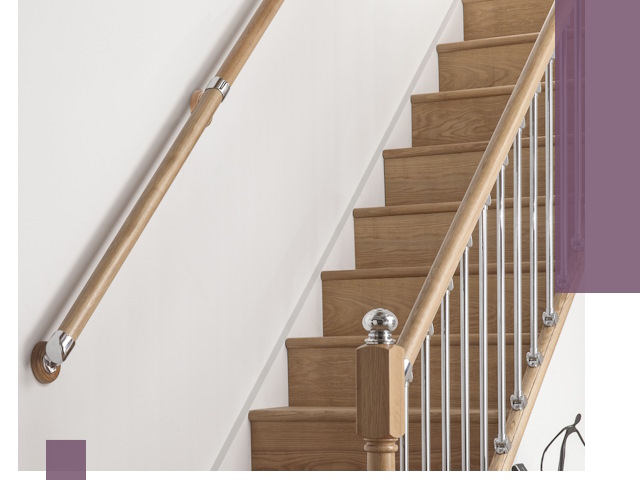 Пристенные поручни из стали и нержавейки под монтаж в Нижнеудинске